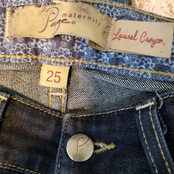 Paige laurel canyon maternity size 25 jeans - Picture 11 of 13